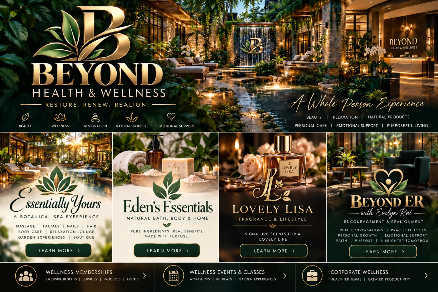 Beyond Health & Wellness brand board